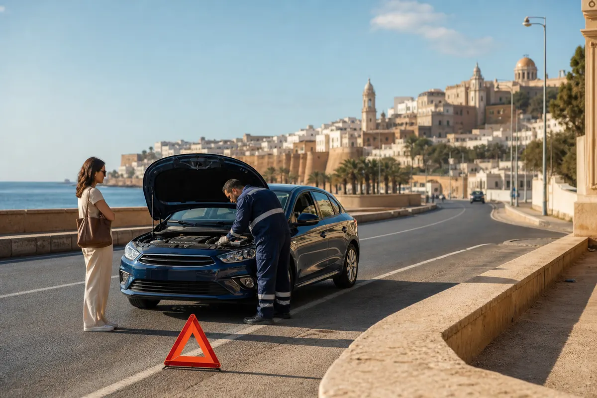 Intervention d’assistance auprès d’une voiture immobilisée