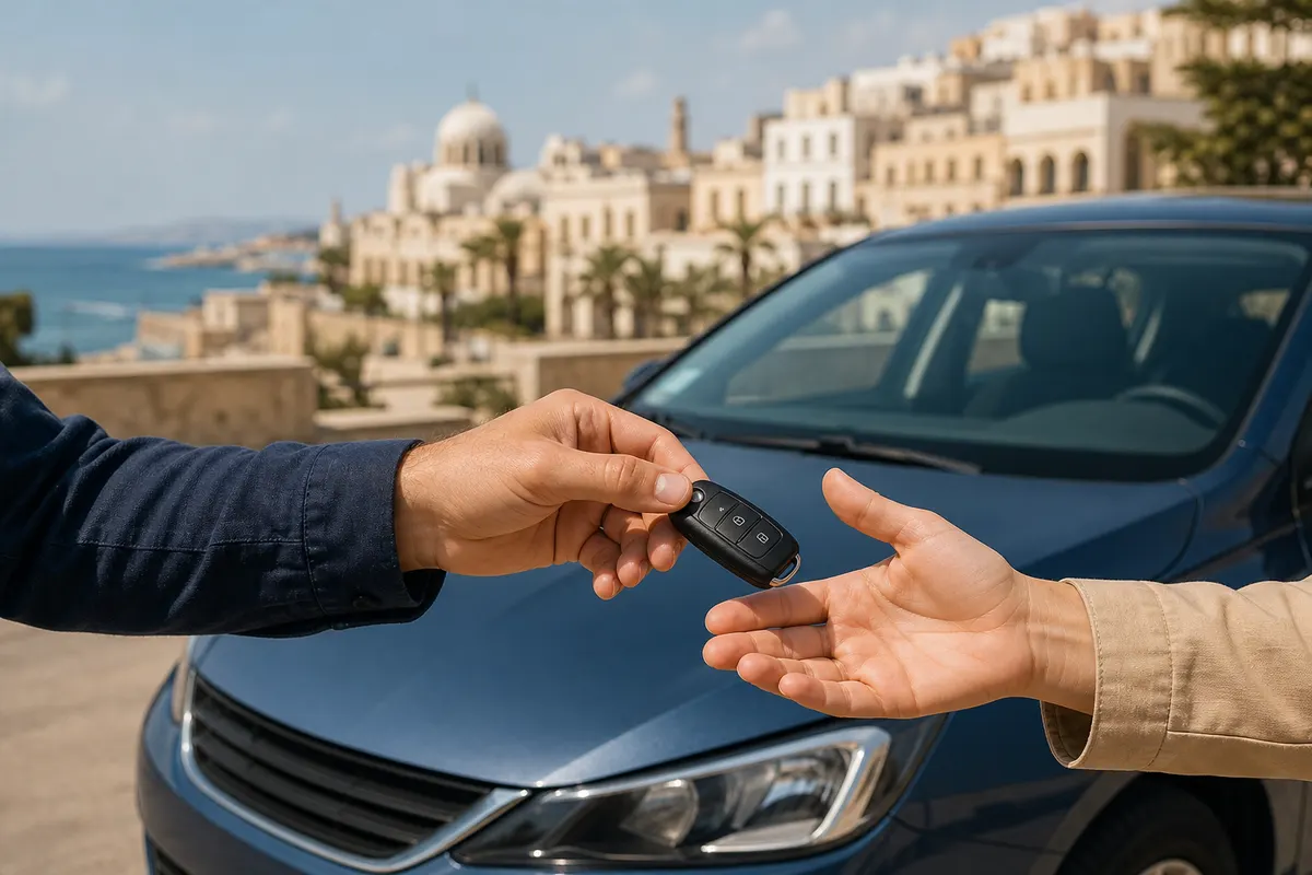 Remise des clés d’une voiture de location à Oran
